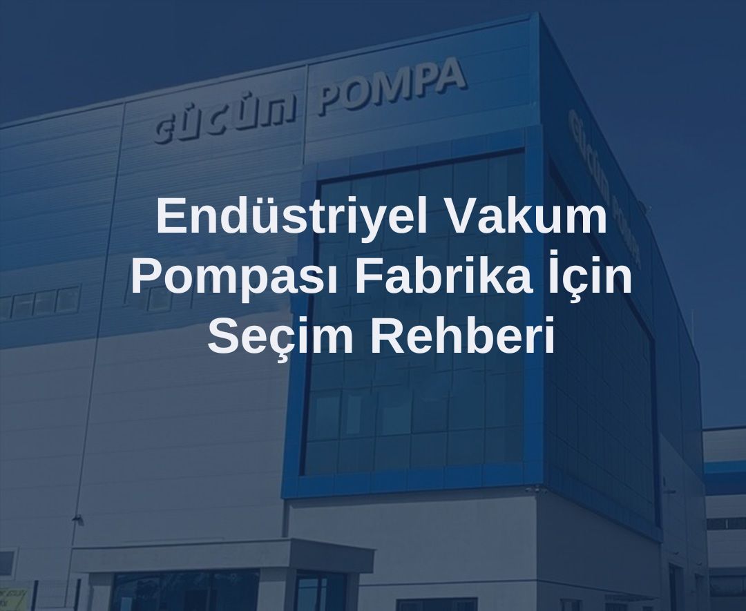 Endüstriyel Vakum Pompası Fabrika İçin Seçim Rehberi